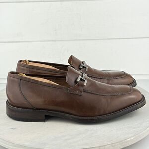 Floresheim Imperial Moc Toe Bit Brown Loafer Men Shoes Size 10 EEE Made In Italy